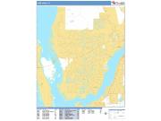 Cape Coral <br /> Wall Map <br /> Basic Style 2024 Map