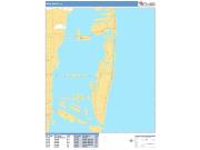 Miami Beach <br /> Wall Map <br /> Basic Style 2024 Map