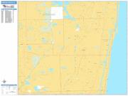Pompano Beach <br /> Wall Map <br /> Basic Style 2024 Map