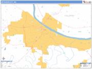 Jefferson City <br /> Wall Map <br /> Basic Style 2024 Map