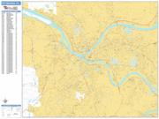 Pittsburgh <br /> Wall Map <br /> Basic Style 2024 Map
