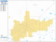 Amarillo <br /> Wall Map <br /> Basic Style 2024 Map