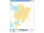 San Angelo <br /> Wall Map <br /> Basic Style 2024 Map