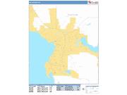 Bellingham <br /> Wall Map <br /> Basic Style 2024 Map