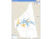 Cherokee County, AL <br /> Wall Map <br /> Zip Code <br /> Basic Style 2024 Map