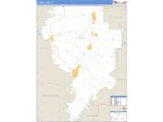 Clarke County, AL <br /> Wall Map <br /> Zip Code <br /> Basic Style 2024 Map