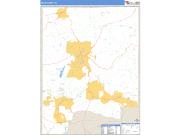 Dale County, AL <br /> Wall Map <br /> Zip Code <br /> Basic Style 2024 Map