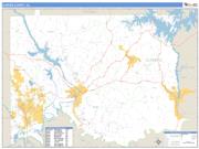 Elmore County, AL <br /> Wall Map <br /> Zip Code <br /> Basic Style 2024 Map
