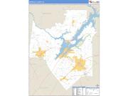 Marshall County, AL <br /> Wall Map <br /> Zip Code <br /> Basic Style 2024 Map
