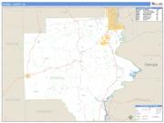 Russell County, AL <br /> Wall Map <br /> Zip Code <br /> Basic Style 2024 Map