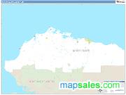 North Slope County, AK <br /> Wall Map <br /> Zip Code <br /> Basic Style 2024 Map