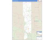 Apache County, AZ <br /> Wall Map <br /> Zip Code <br /> Basic Style 2024 Map