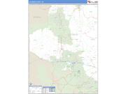 Coconino County, AZ <br /> Wall Map <br /> Zip Code <br /> Basic Style 2024 Map