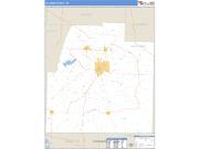 Columbia County, AR <br /> Wall Map <br /> Zip Code <br /> Basic Style 2024 Map