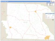 Dallas County, AR <br /> Wall Map <br /> Zip Code <br /> Basic Style 2024 Map