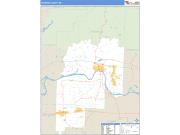 Franklin County, AR <br /> Wall Map <br /> Zip Code <br /> Basic Style 2024 Map