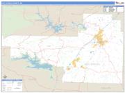 Hot Spring County, AR <br /> Wall Map <br /> Zip Code <br /> Basic Style 2024 Map
