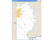 Miller County, AR <br /> Wall Map <br /> Zip Code <br /> Basic Style 2024 Map