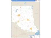 Sevier County, AR <br /> Wall Map <br /> Zip Code <br /> Basic Style 2024 Map
