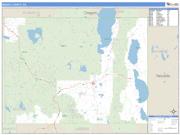 Modoc County, CA <br /> Wall Map <br /> Zip Code <br /> Basic Style 2024 Map