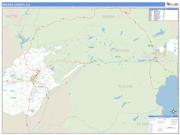 Nevada County, CA <br /> Wall Map <br /> Zip Code <br /> Basic Style 2024 Map