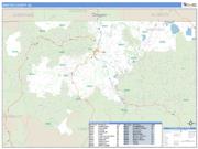 Siskiyou County, CA <br /> Wall Map <br /> Zip Code <br /> Basic Style 2024 Map