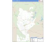 Trinity County, CA <br /> Wall Map <br /> Zip Code <br /> Basic Style 2024 Map