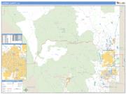 Larimer County, CO <br /> Wall Map <br /> Zip Code <br /> Basic Style 2024 Map