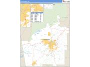 Floyd County, GA <br /> Wall Map <br /> Zip Code <br /> Basic Style 2024 Map