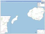 Kauai County, HI <br /> Wall Map <br /> Zip Code <br /> Basic Style 2024 Map