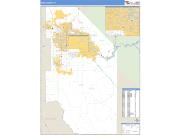 Ada County, ID <br /> Wall Map <br /> Zip Code <br /> Basic Style 2024 Map