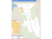 Bannock County, ID <br /> Wall Map <br /> Zip Code <br /> Basic Style 2024 Map