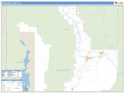 Boundary County, ID <br /> Wall Map <br /> Zip Code <br /> Basic Style 2024 Map