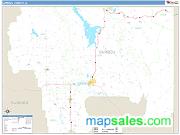 Caribou County, ID <br /> Wall Map <br /> Zip Code <br /> Basic Style 2024 Map