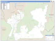 Idaho County, ID <br /> Wall Map <br /> Zip Code <br /> Basic Style 2024 Map