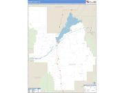 Power County, ID <br /> Wall Map <br /> Zip Code <br /> Basic Style 2024 Map