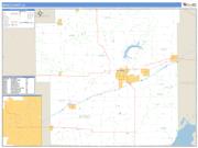 Bond County, IL <br /> Wall Map <br /> Zip Code <br /> Basic Style 2024 Map