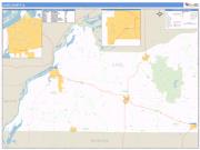 Cass County, IL <br /> Wall Map <br /> Zip Code <br /> Basic Style 2024 Map