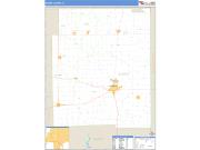 Edgar County, IL <br /> Wall Map <br /> Zip Code <br /> Basic Style 2024 Map