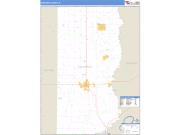 Edwards County, IL <br /> Wall Map <br /> Zip Code <br /> Basic Style 2024 Map