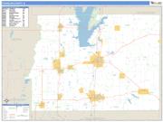 Franklin County, IL <br /> Wall Map <br /> Zip Code <br /> Basic Style 2024 Map