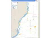Henderson County, IL <br /> Wall Map <br /> Zip Code <br /> Basic Style 2024 Map