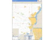 Peoria County, IL <br /> Wall Map <br /> Zip Code <br /> Basic Style 2024 Map