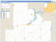 Shelby County, IL <br /> Wall Map <br /> Zip Code <br /> Basic Style 2024 Map