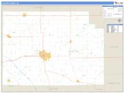 Clinton County, IN <br /> Wall Map <br /> Zip Code <br /> Basic Style 2024 Map