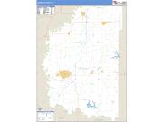Daviess County, IN <br /> Wall Map <br /> Zip Code <br /> Basic Style 2024 Map