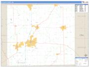 DeKalb County, IN <br /> Wall Map <br /> Zip Code <br /> Basic Style 2024 Map