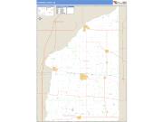 Fountain County, IN <br /> Wall Map <br /> Zip Code <br /> Basic Style 2024 Map