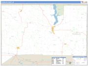 Franklin County, IN <br /> Wall Map <br /> Zip Code <br /> Basic Style 2024 Map