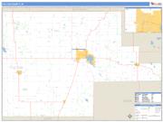 Fulton County, IN <br /> Wall Map <br /> Zip Code <br /> Basic Style 2024 Map
